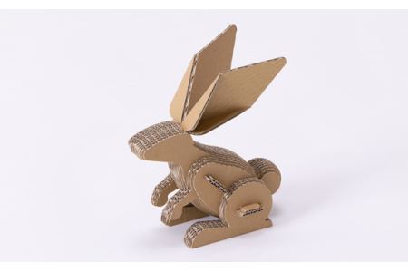 No.216 段ボール製工作キット　干支シリーズ　ウサギ
