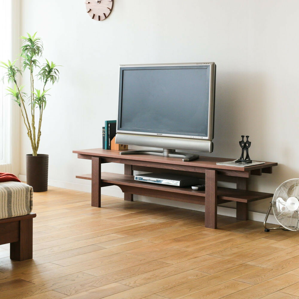 【ふるさと納税】旭川家具 MUKU工房オリジナル ノキ TVボード ウォールナット_04913 | インテリア ファニチャー 人気 おすすめ 送料無料