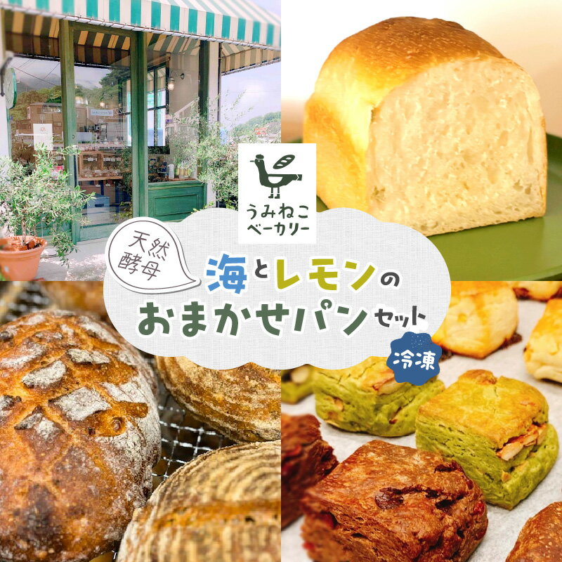 【ふるさと納税】 海 と レモン の おまかせ パン セット 詰め合わせ 国産小麦 自家製 培養酵母 ルヴァン ・ ライサワー レモン酵母 ベーカリー スコーン 乳・卵不使用 カンパーニュ 季節 おすすめ 冷凍パン お取り寄せグルメ 送料無料 広島県 呉市