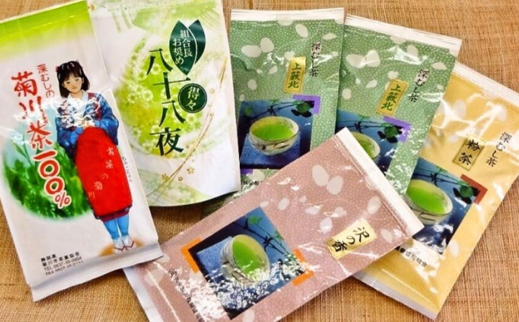 深蒸し茶 静岡茶 農家の味くらべ 5種 6袋セット 茶 茶セット 緑茶 深蒸し煎茶 荒茶 静岡緑茶 日本茶 粉茶