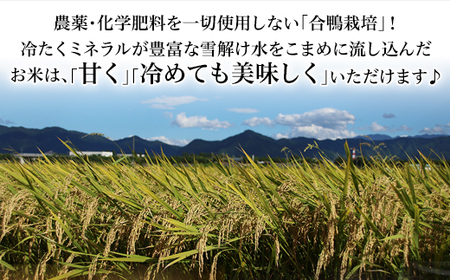 16-M11【12ヶ月連続お届け】新潟県産【無洗米】有機合鴨栽培コシヒカリ5kg