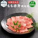 【ふるさと納税】福岡県産 A5 博多和牛 もも赤身 焼肉用 合計600g 300g×2パック 冷凍 焼肉 黒毛和牛 和牛 牛肉 もも 赤身 福岡県 岡垣町 送料無料