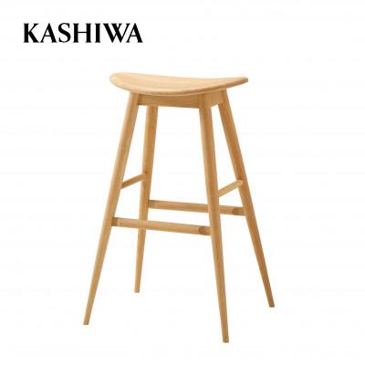 ふるさと納税 高山市 【KASHIWA】ハイスツール　飛騨の家具　オーク材　板座 TR4124