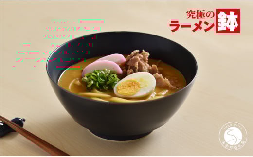 有田焼 究極のラーメン鉢Colors ネイビー（レンゲ付） まるぶん A15-251
