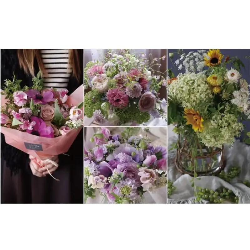 季節の花束(生花)の定期便・Sサイズ(6か月)〈 花 定期便 生花 お花 記念日 誕生日 お祝い ギフト プレゼント インテリア 自宅用 全国発送 送料無料 冷蔵 そのまま飾れる 花器なし おすすめ 