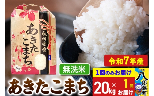 あきたこまち 20kg【無洗米】令和7年産 秋田県産 こまちライン [こまちライン あきたこまち ブランド米 お米 白米 精米 無洗米 米どころ 秋田 秋田県産]