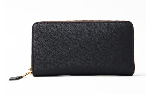 ラウンドジップ 束入れ(カード12枚 小銭入れ付) ブラック【1045-3-GMS】｜革製品 レザー 国産 [1054]