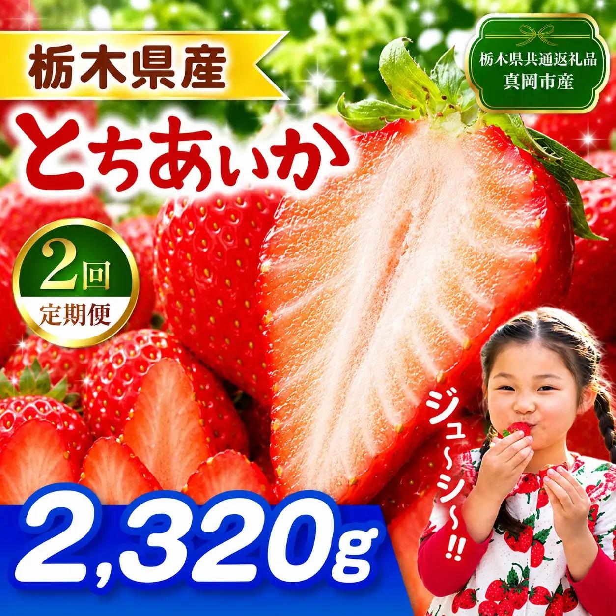 【栃木県共通返礼品】【先行予約】【定期2回】とちあいか 2320g | 栃木県 那珂川町 