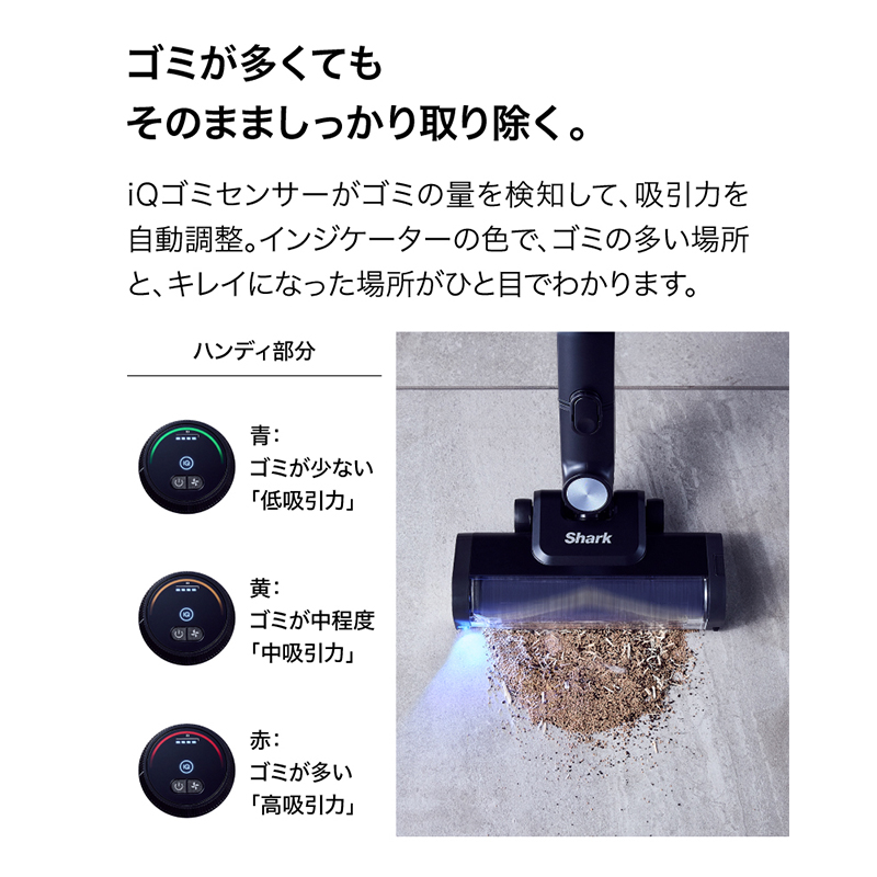 Shark PowerClean 360 PRO コードレススティッククリーナー ミッドナイトブラック IW5271JBK【289004-1】