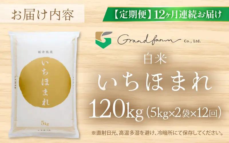 【先行予約】定期便 ≪12ヶ月連続お届け≫ 令和8年産 新米 いちほまれ 白米 10kg (5kg×2袋) 【2026年10月上旬以降順次発送予定】 白米 10キロ [m46-p002]