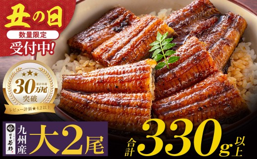Y61-71R01 【2026年 丑の日 先行予約】国産うなぎ蒲焼大サイズ2尾 <計330g以上> 鰻蒲焼用タレ・山椒付 うなぎ生産量日本一鹿児島県産 宮崎県産 熊本県産 九州産 国産鰻 うなぎ ウナギ 鰻 人気 おすすめ ひつまぶし 鰻 蒲焼き タレ 山椒 ランキング 鰻 冷凍 うな重 ひつまぶし うなぎ 福智町 鰻蒲焼き うな丼 丑の日 土用の丑の日 ★レビューキャンペーン開催★