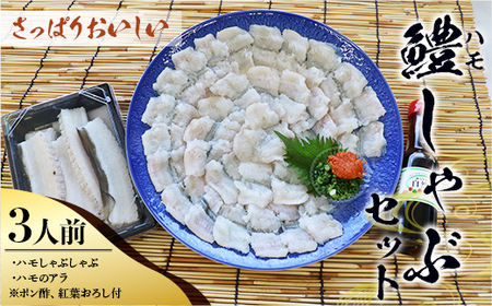 B004 鱧（ハモ）しゃぶセット（3人前） 冷蔵 山口県産