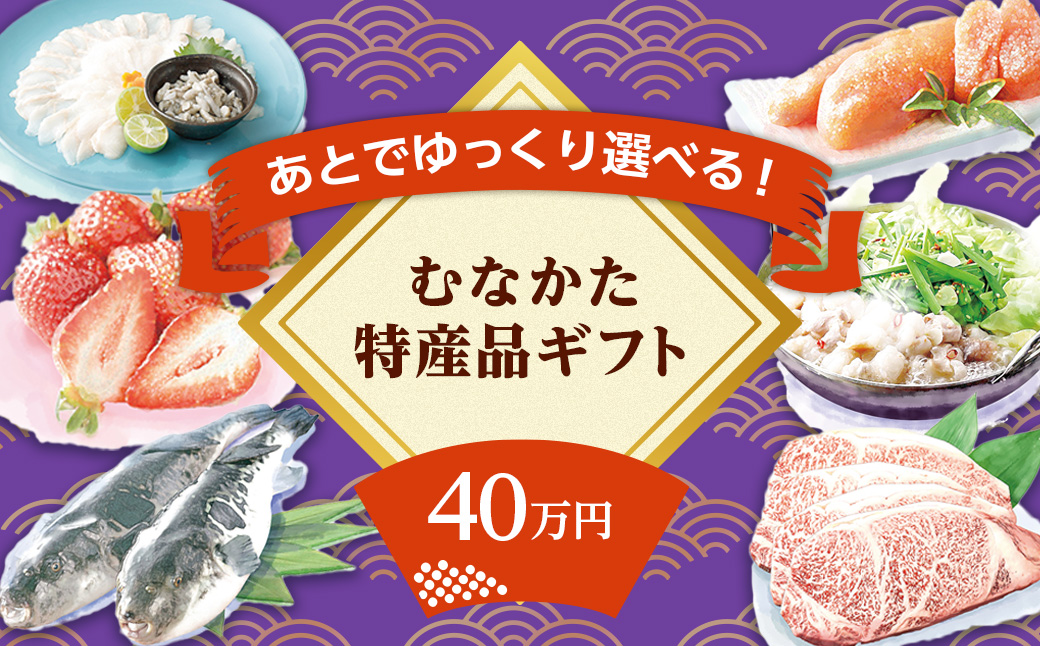 あとでゆっくり選べる！むなかた特産品40万円コース_HY0040