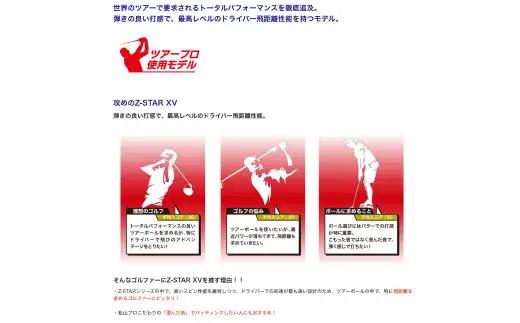 ゴルフボール スリクソン Z-STAR XV9 ホワイト【4ダース /48球入り】