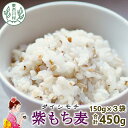 【ふるさと納税】東白川村産 紫もち麦 ダイシモチ 150g×3袋 450g 食べきり お米 こめ 精米 ご飯 おためし 3000円 3000円ポッキリ お買い物マラソン 買い回り スーパーセール