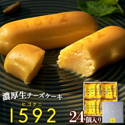 濃厚生 チーズケーキ 1592 ヒゴクニ 24個入り 古今堂 《30日以内に出荷予定(土日祝除く)》---sms_kkinczk_30d_r7_16000_24i---