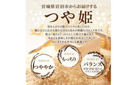 【令和8年産 】【在庫限定】【食味鑑定士厳選】 無洗米 定期便 6ヶ月 つや姫 10kg (5kg 2袋) 新米 お米 国産米 米 ご飯 おにぎり お弁当 岩沼産 東北 宮城県産 宮城米