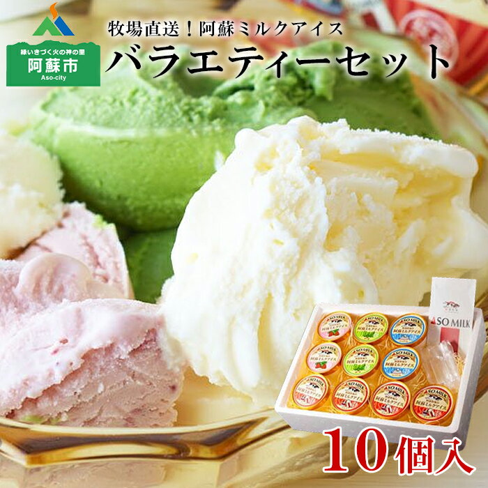 【ふるさと納税】レビューキャンペーン対象 ASOMILK 阿部牧場 阿蘇ミルク 濃い 牛乳アイス ミルク バラエティー 10個 ふるさとセット ミシュラン 受賞 阿部牧場 直送 手作り ミルク いちご 桑の葉 ヨーグルト 4種 熊本県 阿蘇市
