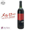 【ふるさと納税】 赤ワイン city farm メルロー 100％ 2020 750ml×1本 赤 ワイン 自園産メルロー ぶどう 山梨県 韮崎市 穂坂産 数量限定 送料無料