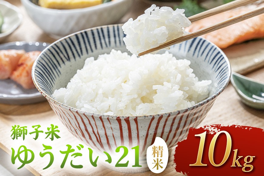 
                  【令和8年産】獅子米　ゆうだい21（精米）10kg
                