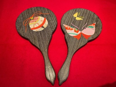 【箱長】手鏡（中）(柄：蝶)