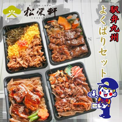 ふるさと納税 出水市 松栄軒　冷凍駅弁九州よくばりセット(4種・4個セット)