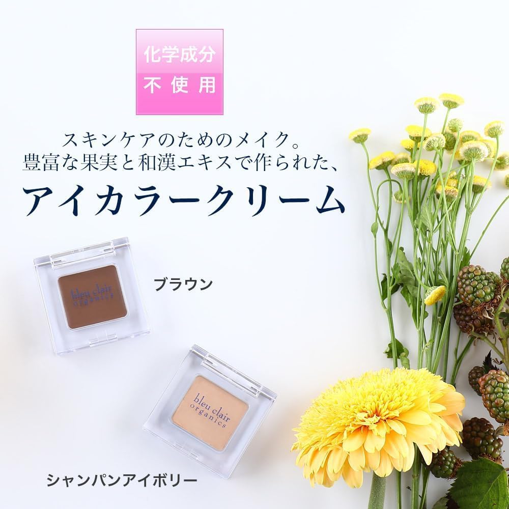 オーガニック アイカラー クリーム ＜ブラウン＞ 化粧品 コスメ 化粧 スキンケア アイライン クリーム オーガニック 美容 ブルークレールオーガニクス 静岡県 藤枝市