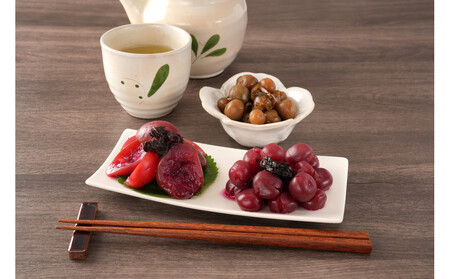 ちくほくのうめ想い 珠玉三撰｜ うめ 甘漬け 大梅 小梅 塩昆布漬け  梅干し 