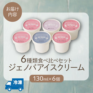 別府発！ジェノバアイスクリーム ６種類食べ比べセット〈130ml×6個〉_B006-001