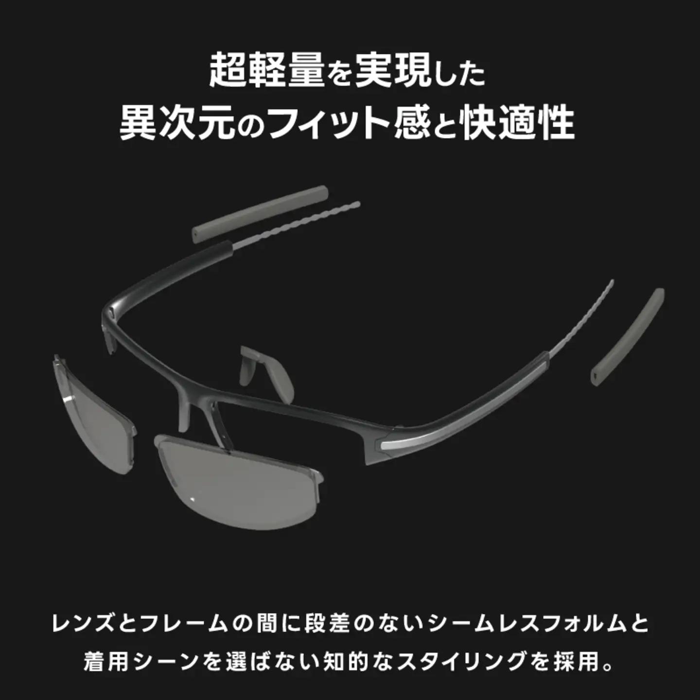 超軽量を実現したアクティブサングラス　DDG/001 標準（TI-QU-S-LB)