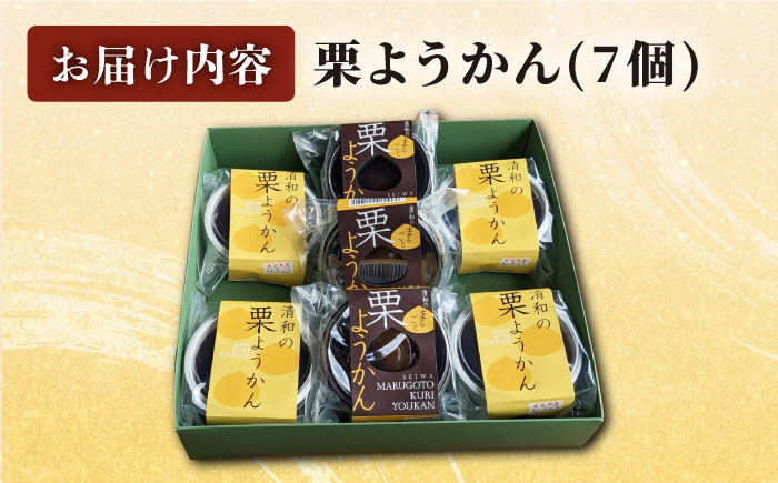 栗ようかん 7個セット お菓子 菓子 おやつ【道の駅清和文楽邑 清和物産館「四季のふるさと」】[YAI014]