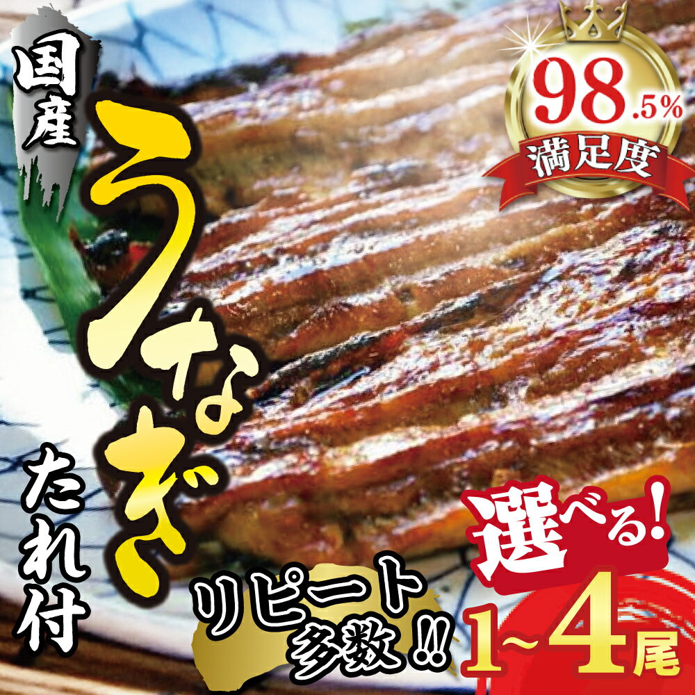 【ふるさと納税】うなぎ蒲焼き たれ付き 1尾 / 2尾 / 4尾 選べる （1尾×約160g〜180g） 国産 うなぎ 近江佃煮庵 遠久邑 鰻 ウナギ 冷凍 御中元 お中元