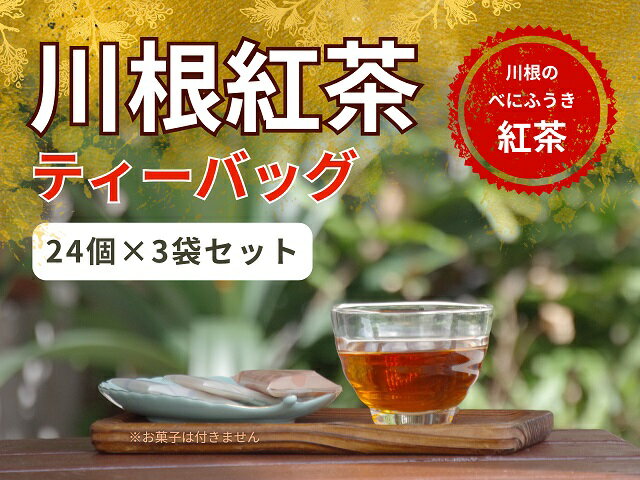 【ふるさと納税】川根紅茶ティーバッグ 24個入×3袋セット | ふるさと納税 ふるさと 静岡県 川根本町 川根紅茶 紅茶 無農薬 有機栽培 送料無料