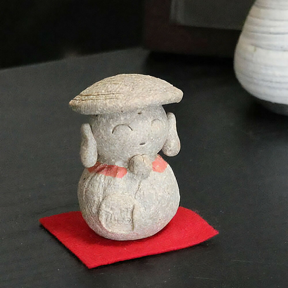 【ふるさと納税】信楽焼 陶器製 福地蔵 置物