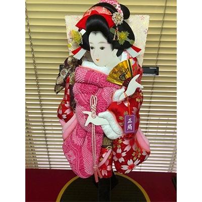 ふるさと納税 春日部市 女物20号(約60cm)押絵羽子板　飾り台付