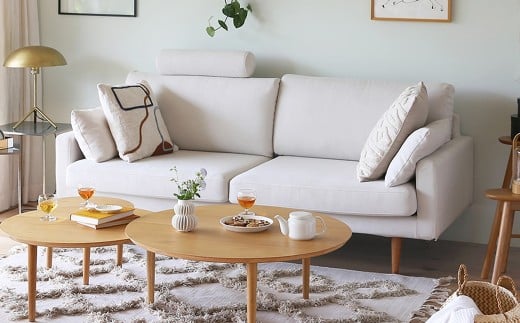 【ネイビー】 高野木工 LEO SOFA レオソファ 3人掛け ウォルナット脚 【5年保証】 ソファ インテリア 家具 九州 福岡県 筑後市