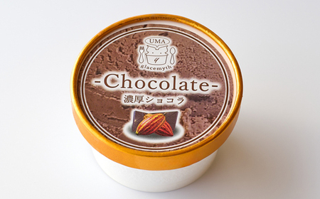 スイーツ専門店の作るこだわりアイスクリーム6個セット　チョコアイス　各90ml入り【配送不可地域：離島】【1456020】