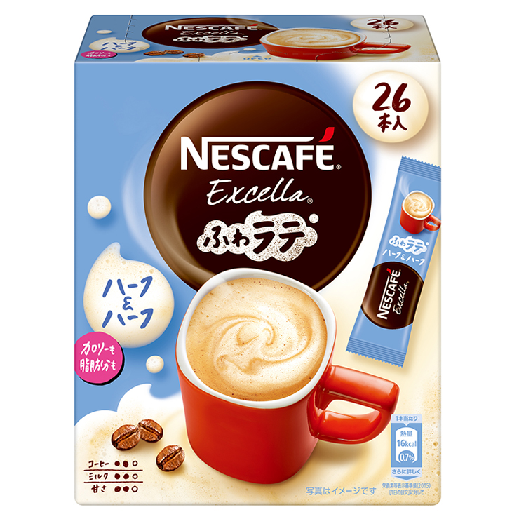 ネスカフェ エクセラ ふわラテ ミニアソートセット8箱(4種×各2箱)合計208杯｜珈琲 インスタント スティック コーヒー ラテ カフェ ネスレ [1888]