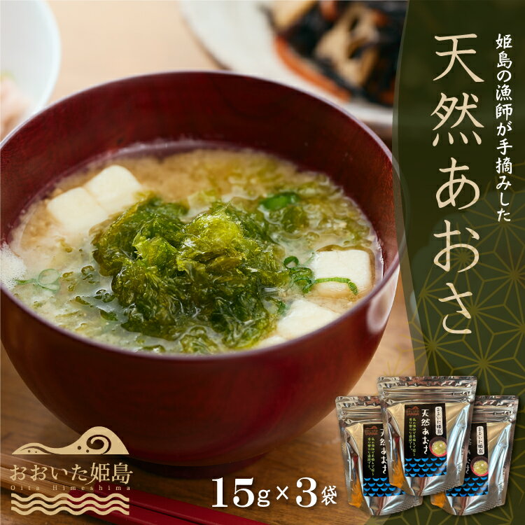 【ふるさと納税】 天然 あおさ 15g × 3袋 C2-S