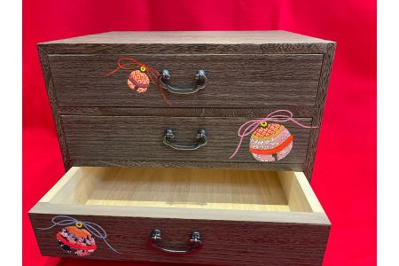 【箱長】A4サイズ三ッ引き出し