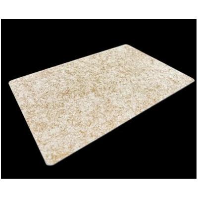 ふるさと納税 九度山町 ガラスプレート S(D)　乱糸(マット仕上げ)純白