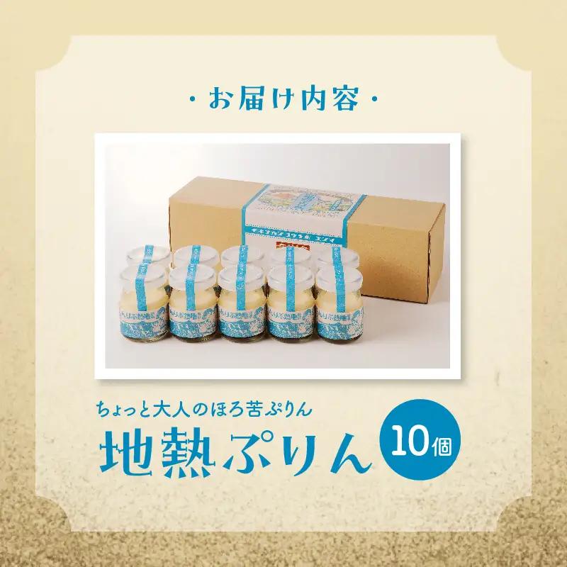 ちょっと大人のほろ苦ぷりん☆別府名物地獄蒸し！（10個入り）_B091-002