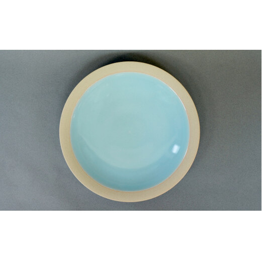 天青リム皿（大） カレー皿 パスタ皿 食器 梶原大敬 茂正工房 A25-329_イメージ2