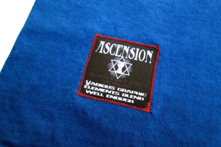 Tシャツ ASCENSION  藍染め タイダイ TシャツD 1枚 ファッション 服 男性 メンズ 女性 レディース  S