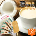 【ふるさと納税】本葛アイス　ココナッツコーヒー12 本セット（花みづき）