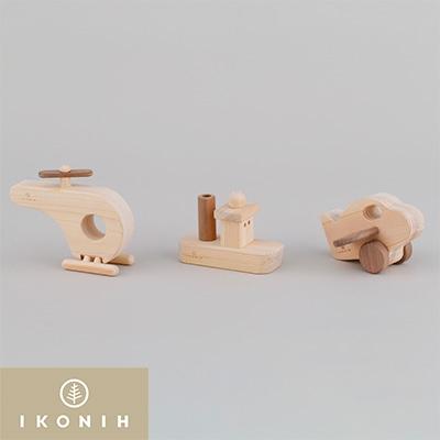 ふるさと納税 美作市 IKONIH TOY　乗り物シリーズ