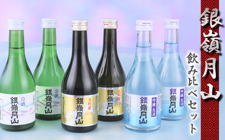 日本酒 銀嶺月山 冷酒 3種 飲み比べ 計6本（各300ml）　015-E-GS008
