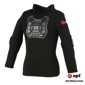 apt' プロテクター キッズ インナー ランバイク用 パッド付シャツ 腕カバー 肘プロテクター 付き 子供用シャツ STGIN【Lサイズ】