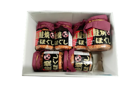 根室海鮮市場[直送]紅鮭焼きほぐし6本セット A-28024