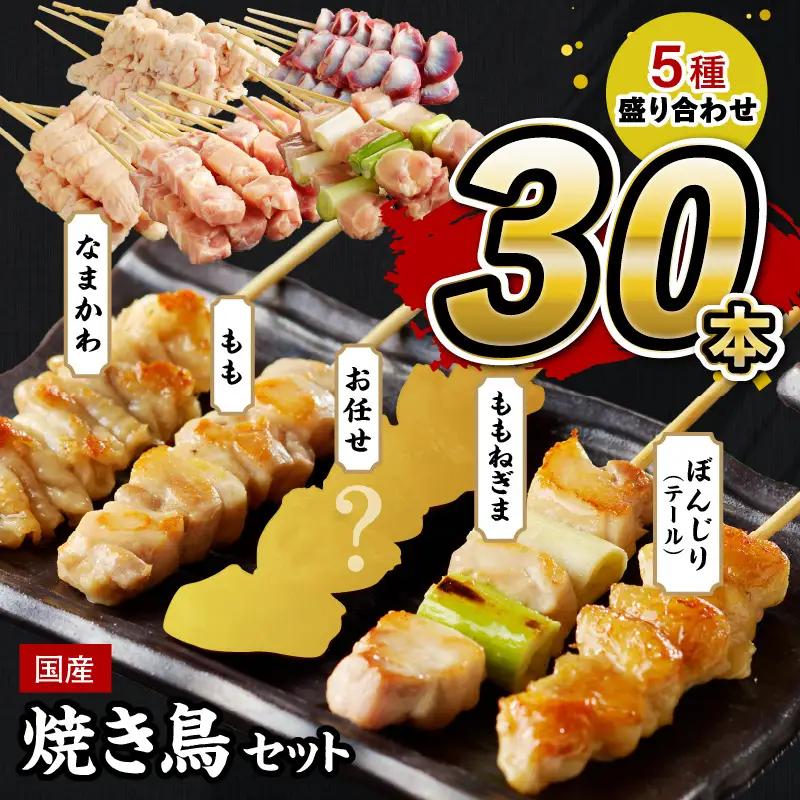 焼き鳥 焼鳥5種30本セット 焼き鳥